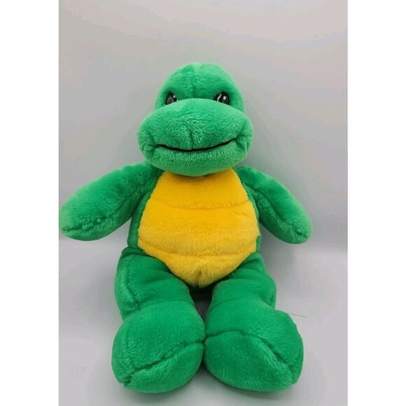 Build A Bear Turtle Green Yellow BABW Retired 15" Plush - Picture 1 of 4